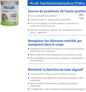 Noah Poudre Nutritive de Haute Qualité avec 38 Protéines