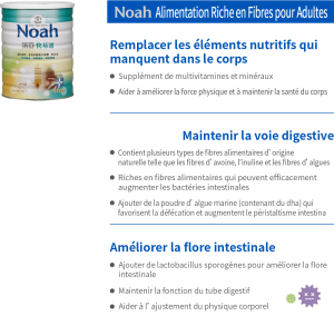 Noah Lait en Poudre Riche en Fibre pour Adultes