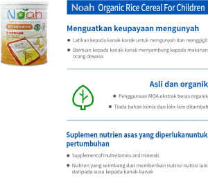 Noah Organic Rice Cereal For Children